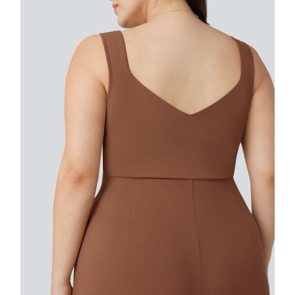 Halara U Back Sleeveless Casual Plus Size Jumpsuit with Pockets Size 2X NWT - Picture 4 of 15